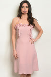 Mauve Ruffle Dress