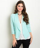 Mint Open Front Blazer